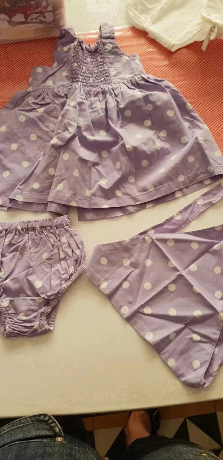 Ensemble 3mois robe fichu bloomer – photo 15